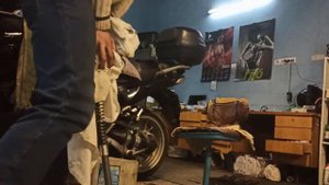 Kawasaki GTR 1400 замена сальников и масла в вилке