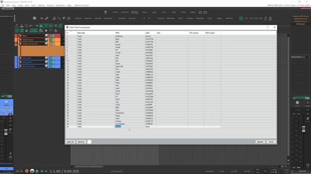 Reaper: цветовое кодирование как и зачем