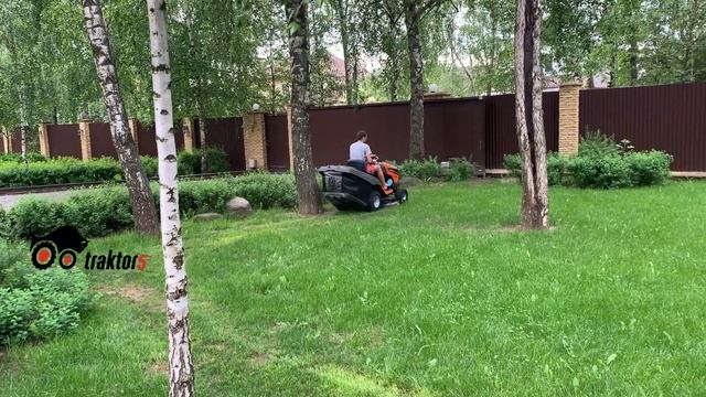 Садовый трактор Husqvarna TC242T. Кошение, пара слов о покупке.