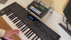 Roland MC-101 as sound module for live performance