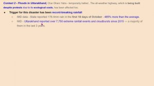 Man-Made Disaster | GS3 Environment & Disaster Management- Kerala Flood 2021 Uttarakhand flood 2021