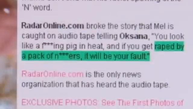 Mel Gibson's Alleged Racially Charged Rant смотреть онлайн