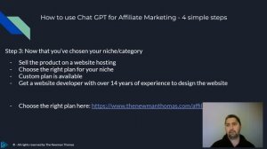 How to use Chat GPT for Affiliate Marketing