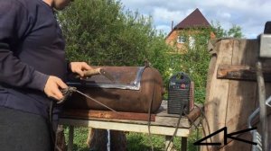 Мангал из газового балона своими руками