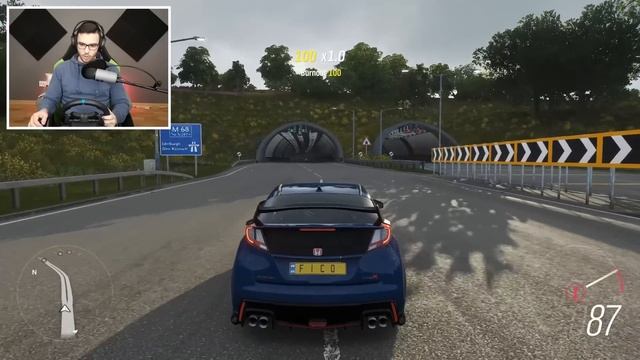 FORZA HORIZON 4 :: HONDA CIVIC TYPE R - Logitech G29 смотреть онлайн