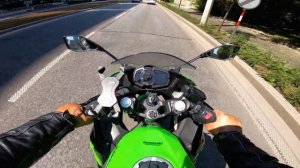 Kawasaki Ninja 400 POV ride with sound GOPRO7