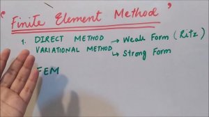 Finite Element Method - INTRODUCTION video