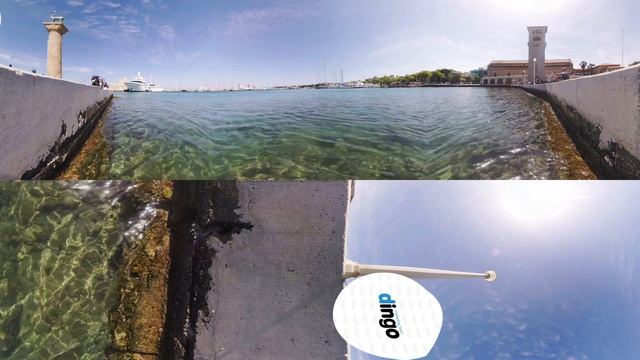 360° Video of Mandraki Harbor in Rhodes, Greece смотреть онлайн