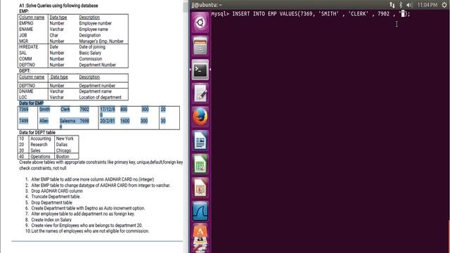 Creating our Example MySql Database(Queries Execution in next tutorial) смотреть онлайн