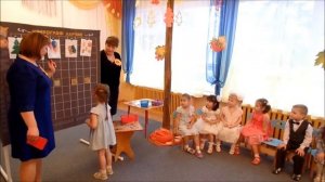 Фрагмент занятия с использованием игрового обучающего комплекса "Коврограф ларчик"