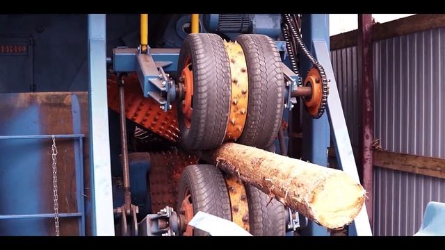Линия подачи брёвен на линию лесопиления EWD смотреть онлайн