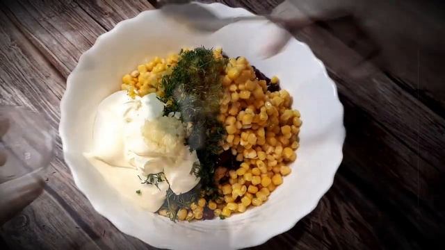 Сказочный салат с Кириешками за 5 минут! &Fabulous salad with crackers in 5 minutes