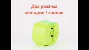 Будильник музыкальный Alarm Clock Kосмос 3031 / кварцевый / зелёный