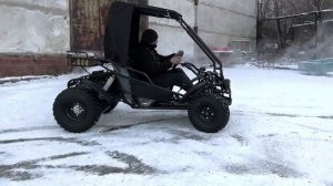 Багги 200. Краткий обзор, покатушки по снегу.