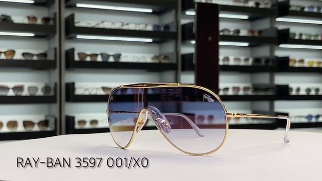 Солнцезащитные очки Ray-Ban Highstreet Wings 3597 001/X0 смотреть онлайн