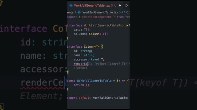 ?️ Unlock Power of React TypeScript Generics & Build Dynamic Components⚛️ | @workfall | Tech #Short