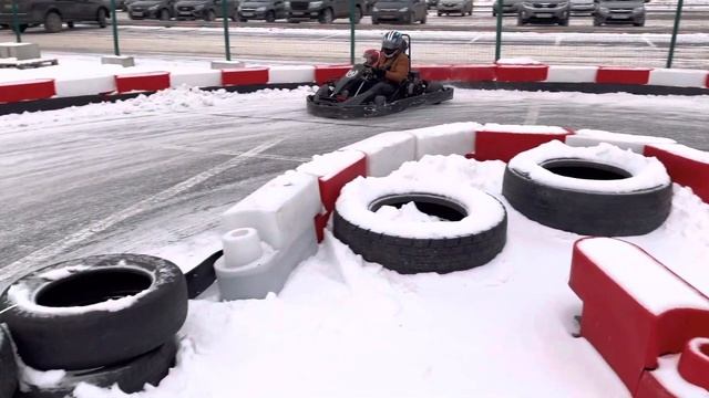 Картинг Зимой на двойом карте в Рыбинске смотреть онлайн