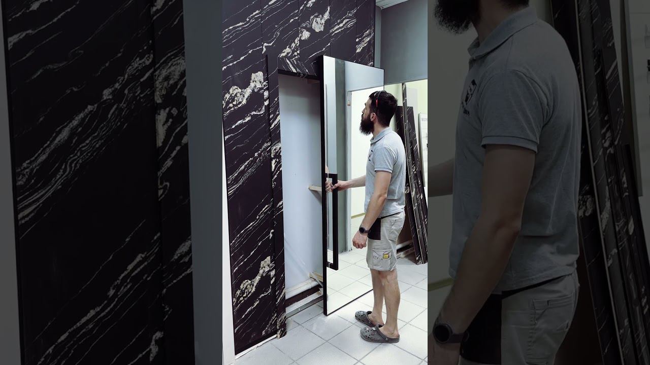 Откатная дверь инвизибл  #оренбург #двери #ремонт #межкомнатныедвери #бородатаядверь #doors #wood