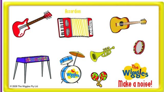 THE WIGGLES MUSICAL INSTURMENTS MAKE A NOISE GAME WALKTHROUGH KIDS WIGGLY BAND MUSIC SONGS