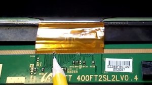 Телевизор Samsung LE40B530 залит, удачный ремонт матрицы.