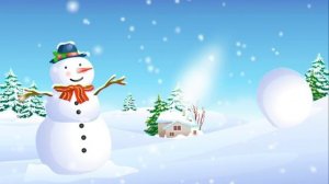 Футаж Снеговик. С новым годом