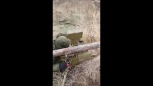 Friday fun from Russian soldiers. Shooting by anti-tank missile 9K111 Fagot system.