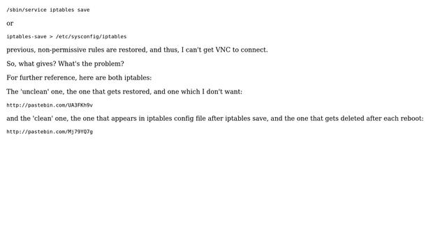 Raspberry Pi: Fedora - iptables rules change after reboot, iptables-save do nothing смотреть онлайн