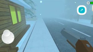 играю в игру побег от снеговека ☃