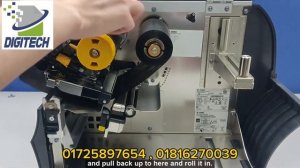 How to Install Ribbon and Label for Zebra ZT411 Barcode Printer