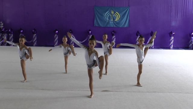 Групповые упражнения 7 ФСТ"Україна" Художественная гимнастика смотреть онлайн