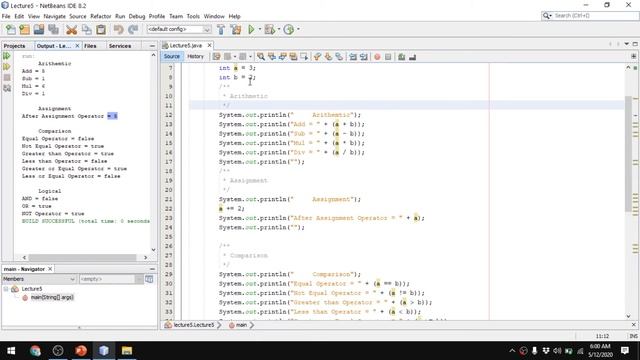 Java Tutorial 5 - Java Operators, Operators Precedence, Prefix vs Postfix operators (2020)