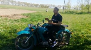 Днепр МТ-9. Простоял в гараже больше 20 лет. Первый выезд. Капсула времени.