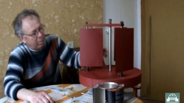 Идеи Николая Анатольевича - Ветрогенератор с изменяемым углом лопастей - Часть 1 смотреть онлайн