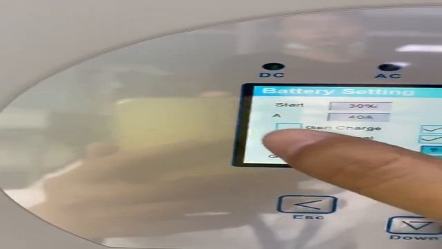 Deye hybrid inverter charges battery with diesel generator