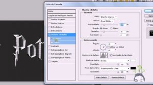 PhotoShop CS5 - Letra Harry Potter
