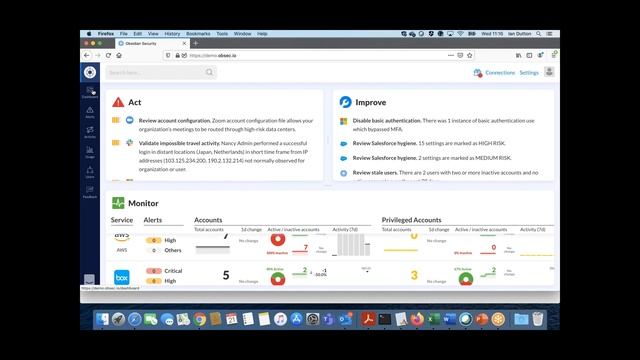 Video of Cyberseer Demonstrating - Obsidian Cloud Detection & Response Technology for SaaS Security смотреть онлайн