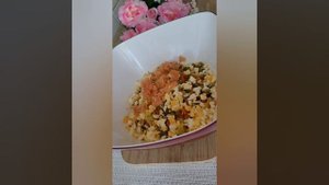 Салат с копчёной красной рыбой!