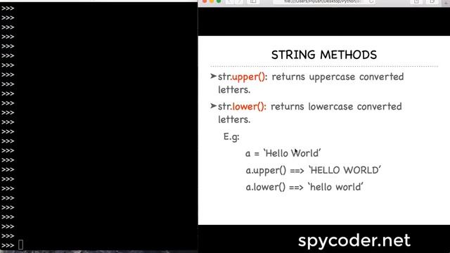 Python String and It's Methods смотреть онлайн