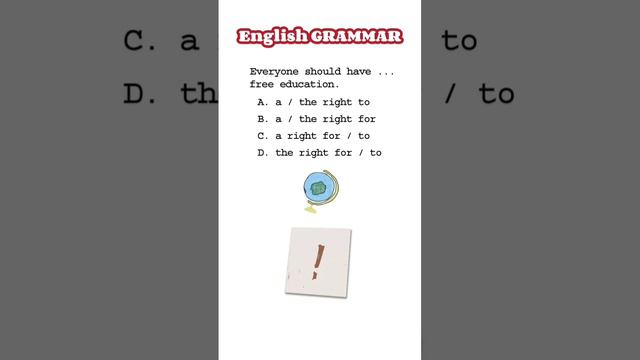 English test. Grammar. Question 5