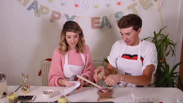 How To: Easter Chocolate Cupcakes With Mark | Zoella смотреть онлайн