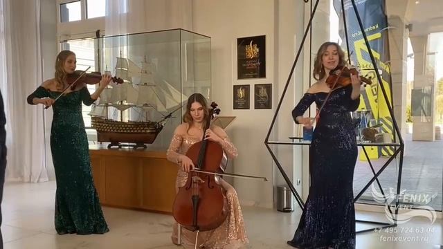 Заказать струнное трио на встречу гостей на праздник в Москве - музыканты на свадьбу и юбилей