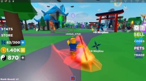 НУБ ЧИТЕР ЗНАЕТ СЕКРЕТНЫЕ КОДЫ! СИМУЛЯТОР ЛЕГЕНДА НИНДЗЯ РОБЛОКС! NINJA LEGENDS ROBLOX