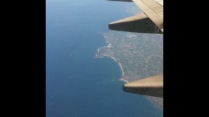 Ryanair Flight landing in Biarritz airport