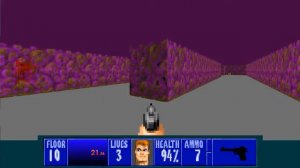 Wolfenstein 3D Escape from Castle Wolfenstein 10 (Secret Floor) speedrun Any% in 32 sec.