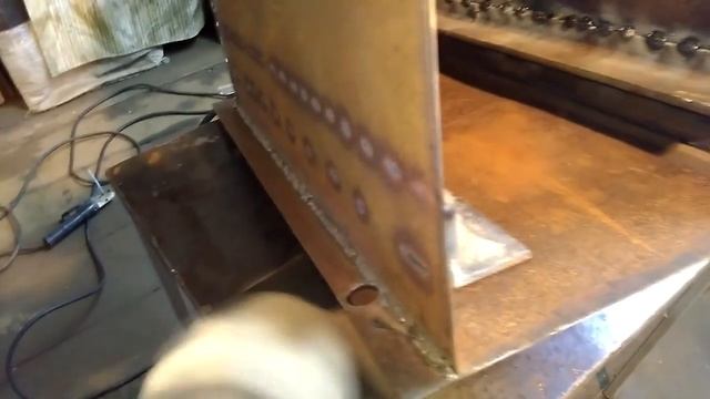 Отопление гаража своими руками ( часть 2 сборка печки ) смотреть онлайн