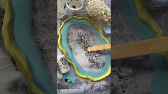 Сырная тарелка из эпоксидной смолы/ epoxy resin cheese plate смотреть онлайн