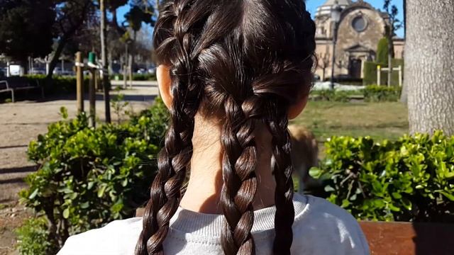 НЕБРЕЖНАЯ КОСА из 3 простых кос // Messy braid смотреть онлайн