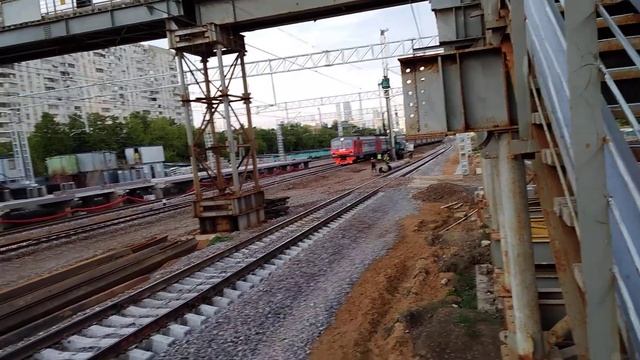 Электропоезда  эд4м и эр2т  по белорусскому направление   РЖД