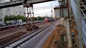 Электропоезда эд4м и эр2т по белорусскому направление РЖД