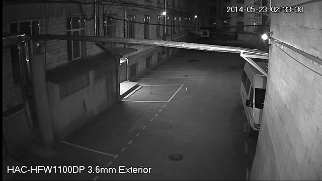 Уличная HDCVI камера Dahua HAC-HFW1100D 3,6 мм Ночь смотреть онлайн